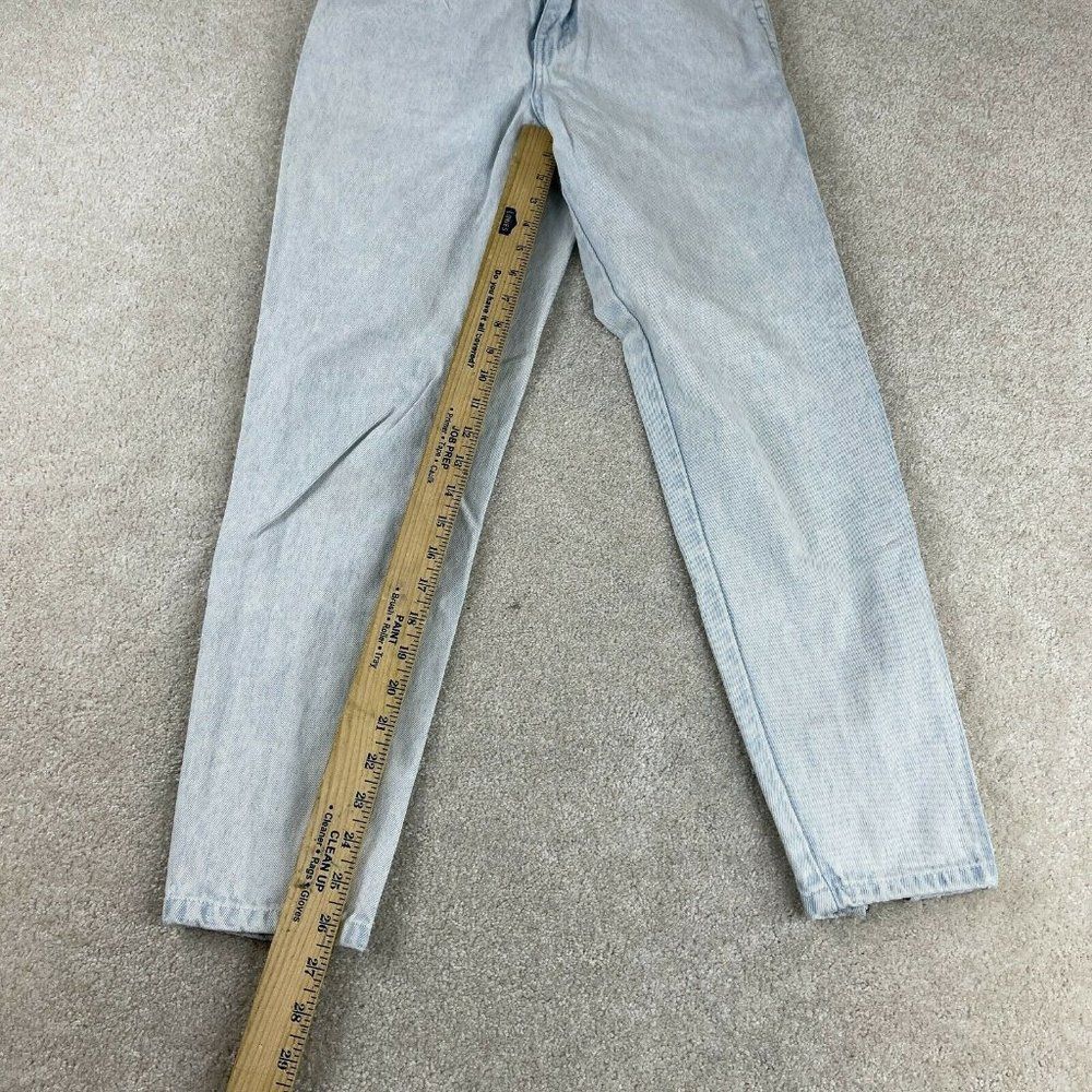 Vtg 80s Stefano Jeans Womens 8 Acid WashTapered Leg High Rise Zipper Cuff* - Picture 6 of 10